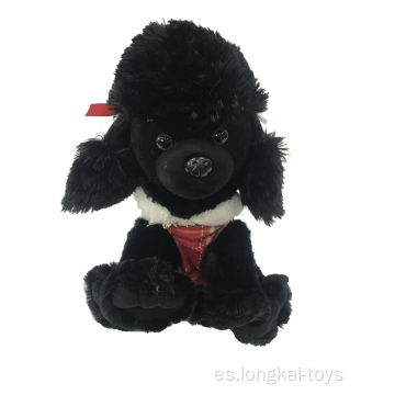 Peluche caniche negro juguete